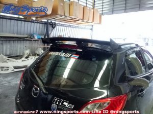 สปอยเลอร์ Mazda 2 Hatchback ทรง Wing แพนโค้ง