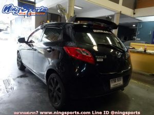 สปอยเลอร์ Mazda 2 Hatchback ทรง Wing แพนโค้ง