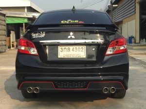 ชุดแต่งรอบคัน Mitsubishi Attrage 2017 ทรง GT