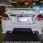 สเกิร์ตหลัง Mitsubishi Attrage 2017 ทรง Strom งานดัดแปลง