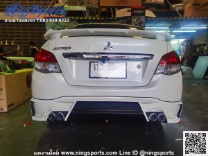 สเกิร์ตหลัง Mitsubishi Attrage 2017 ทรง Strom งานดัดแปลง