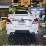 สเกิร์ตหลัง Mitsubishi Attrage 2017 ทรง Strom งานดัดแปลง
